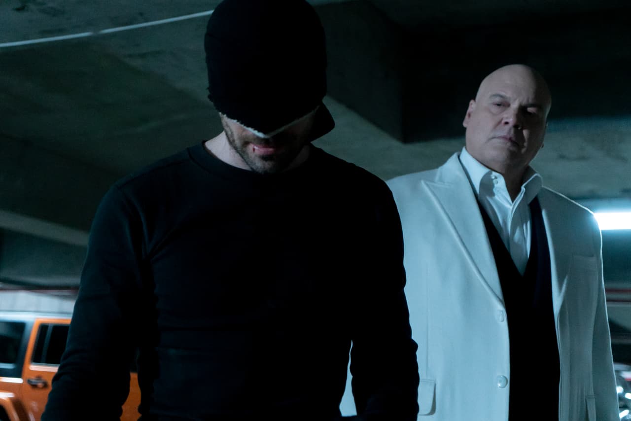 Charlie Cox y Vincent D'Onofrio como Daredevil y Wilson Fisk.