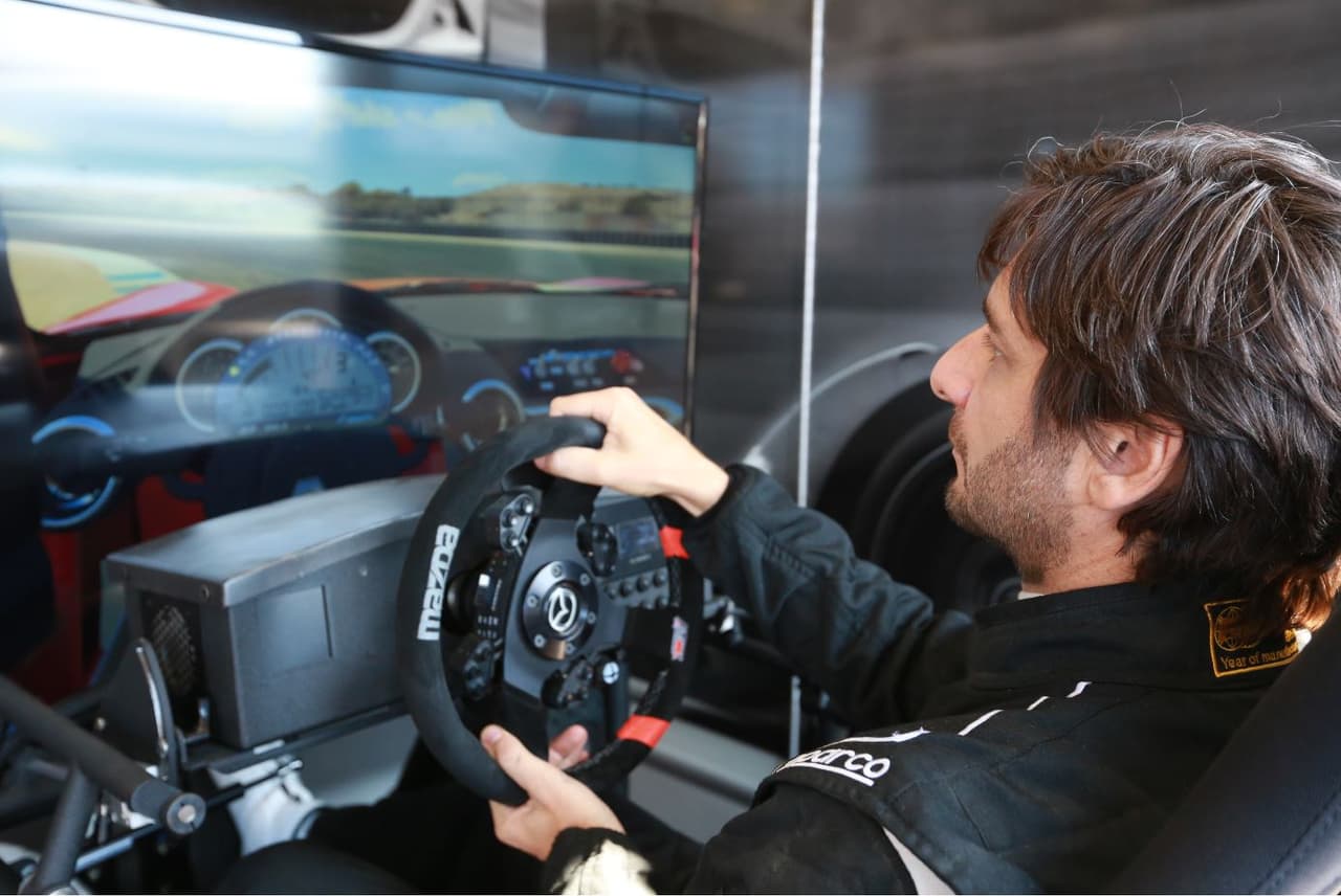 Practicando por ultima vez antes de la sesión de clasificación.