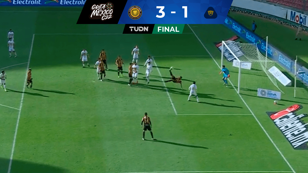 Leones Negros vence 3-1 a Pumas Tabasco con gol de chilena al ángulo