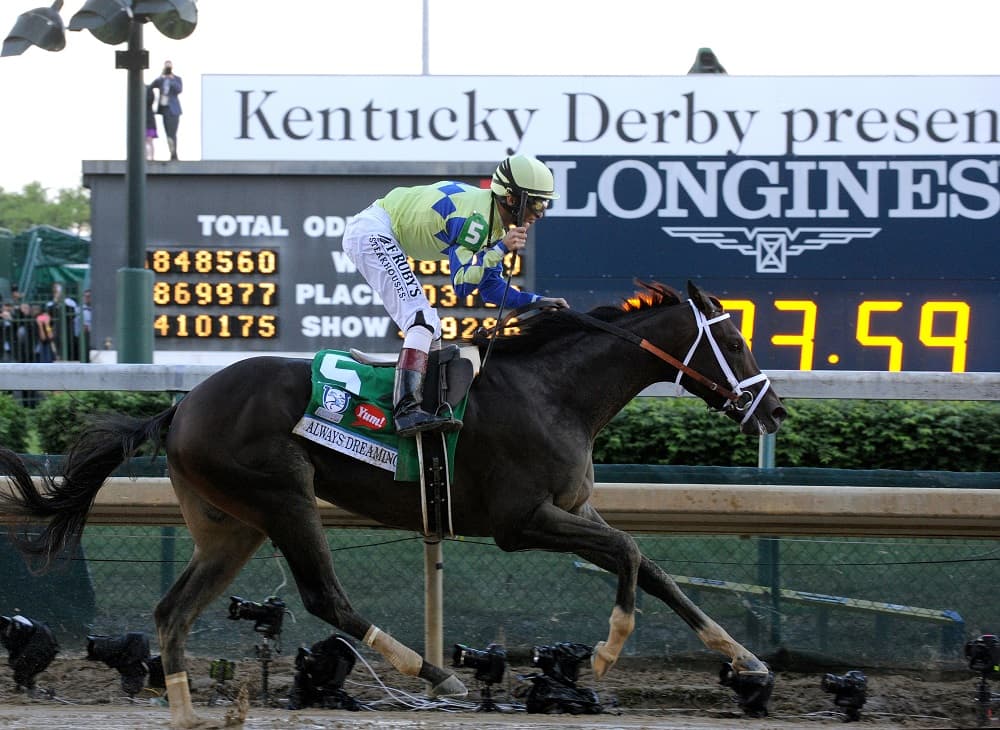 El jinete latino John Velázquez se impone en el Kentucky Derby con el caballo Always Dreaming