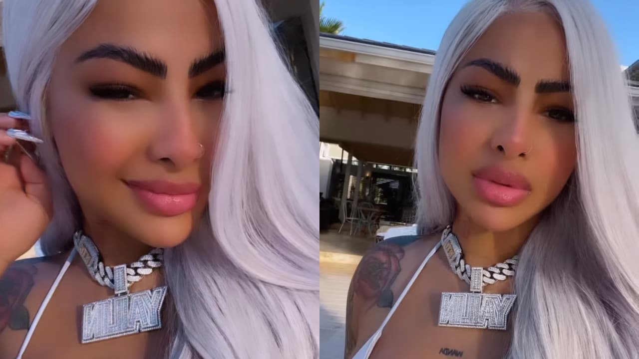 Yailin también presumió un collar muy similar al de su hija.