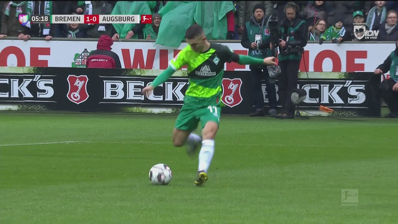 ¡Despierten al Augsburgo! Bremen anotó pronto