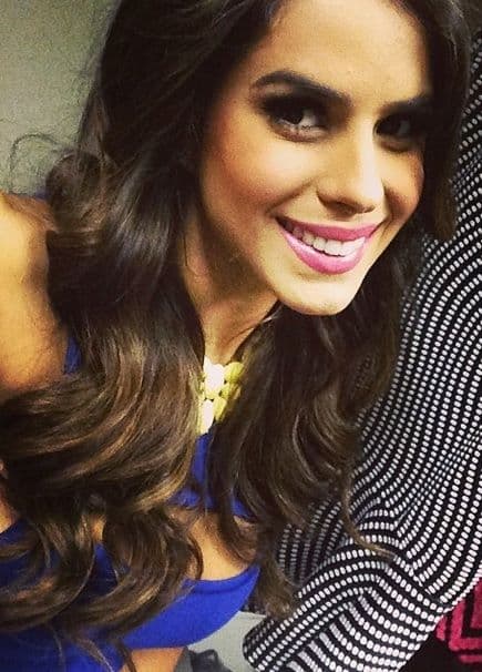 Así disfruta Vanessa detrás de cámaras.