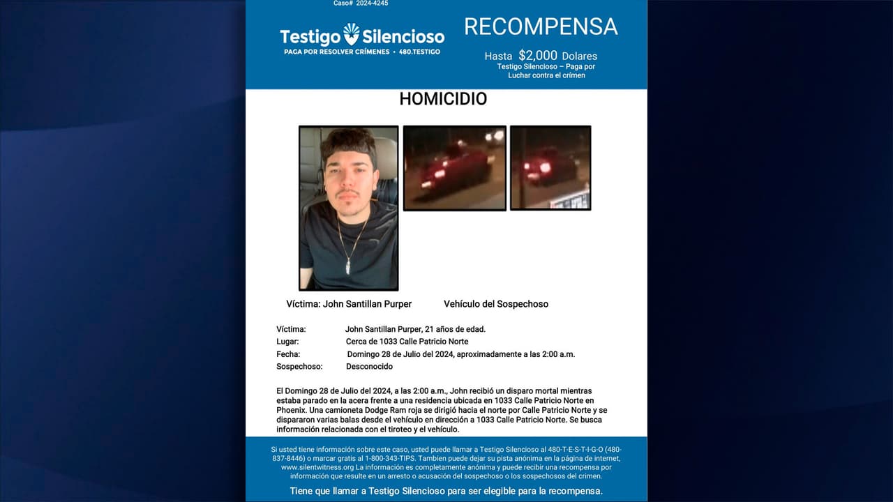 John Santillán, de 21 años, llegaba a una casa cuando los disparos lo alcanzaron.