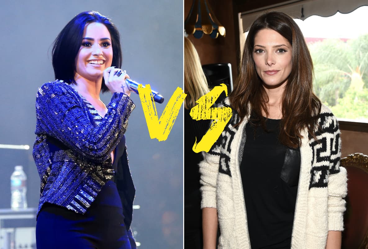 Estas dos bellezas se mantuvieron en una sileciosa lucha sentimental por el joven cantante.