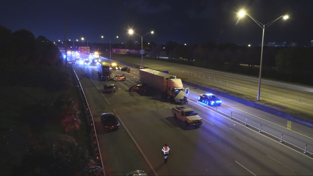 Accidente múltiple en la autopista I-95 deja a varias personas hospitalizadas