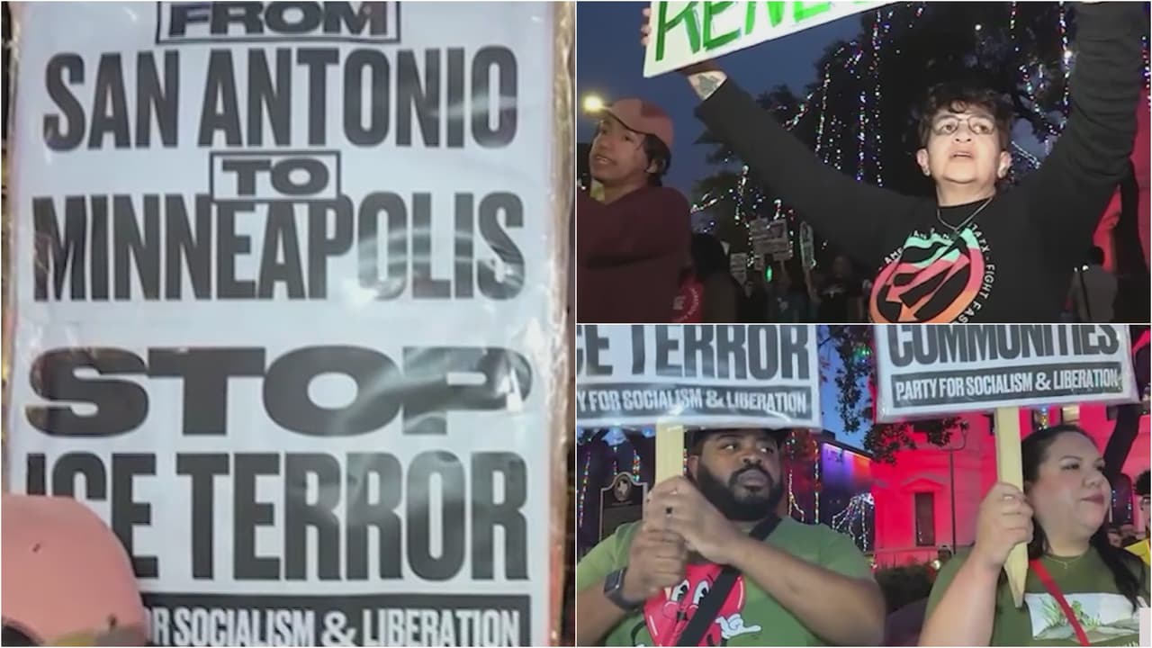 Arman protesta en San Antonio contra el asesinato de mujer a manos de ICE en Minneapolis