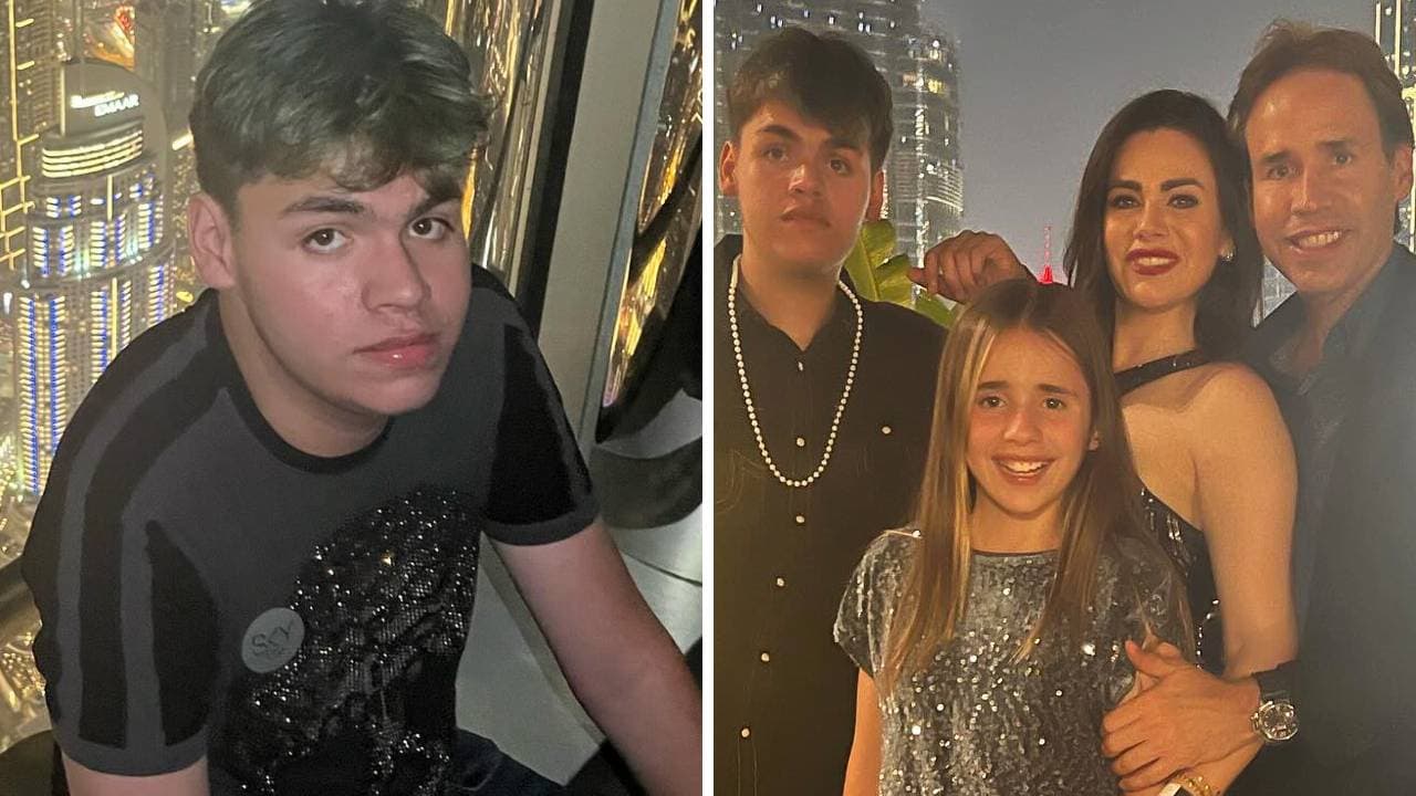 Luz Elena González y su familia.