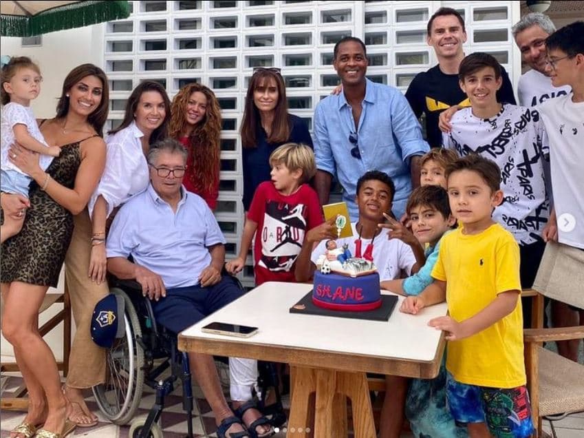 Shakira en la fiesta de Shane