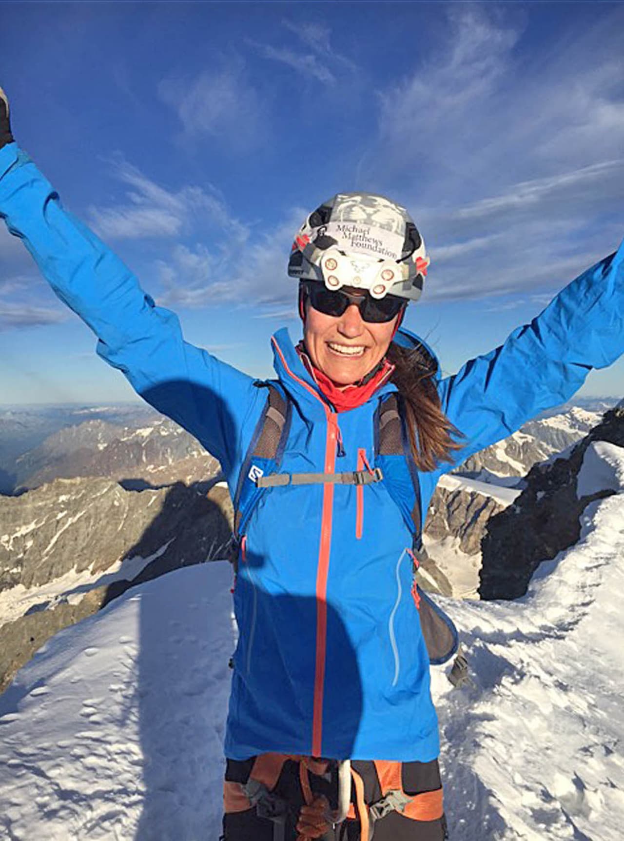 Pippa feliz con su aventura humanitaria.