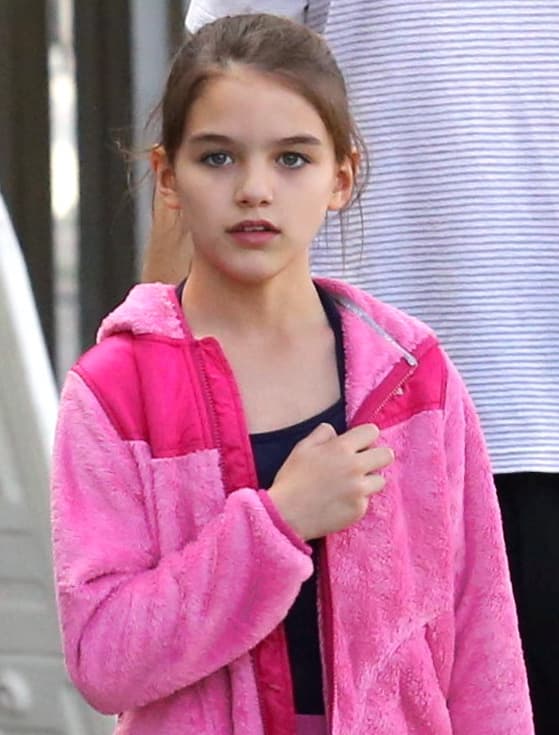 Aquí, captada mientras salía de una de sus clases de gimnasia, distraída y alegre.