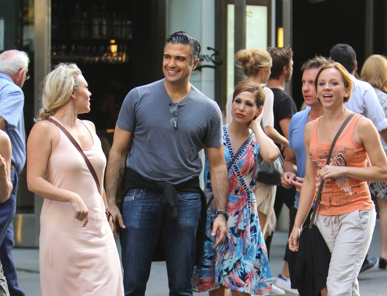 Jaime y Bianca salieron con otros amigos y compañeros del teatro.
