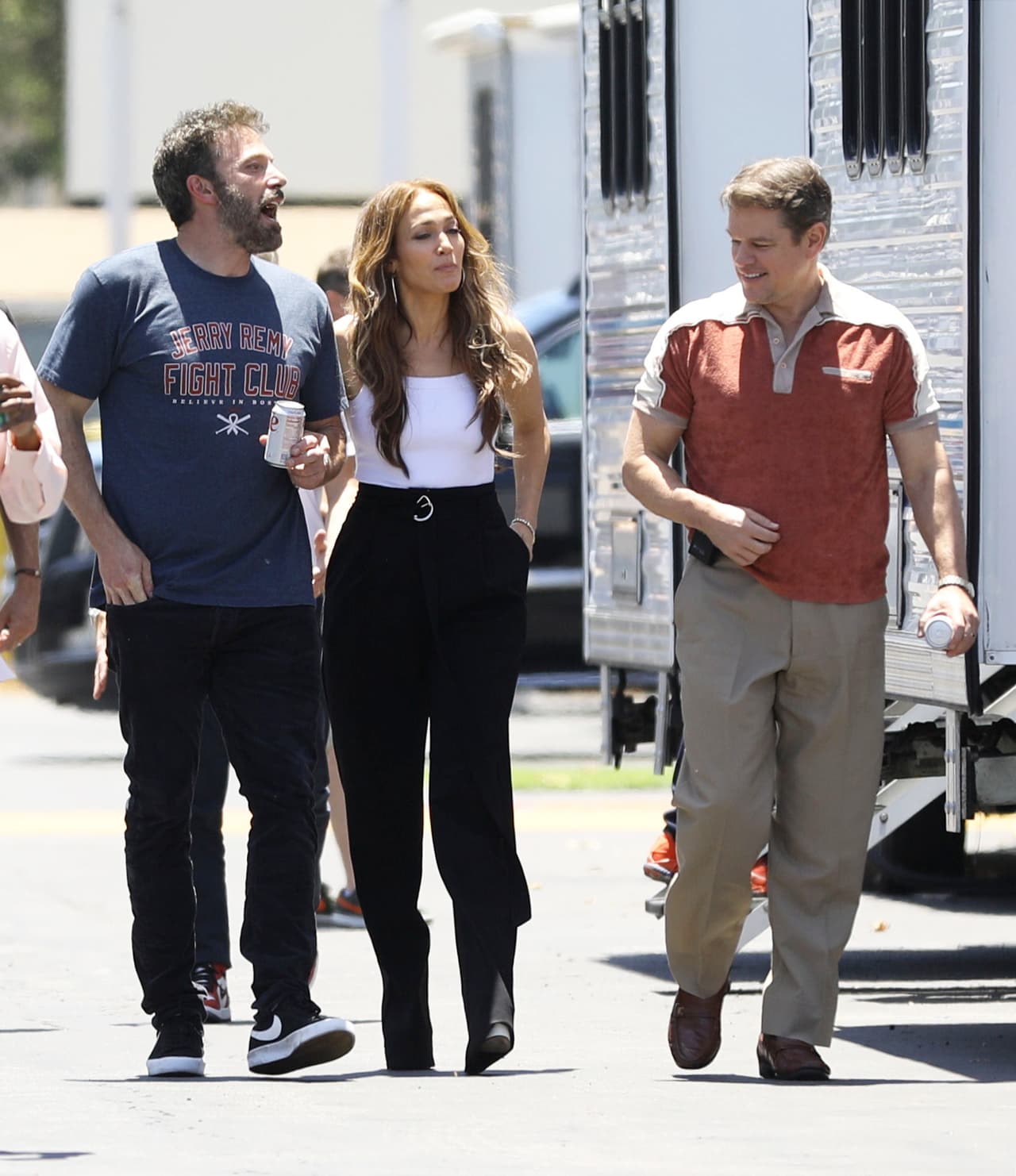 En junio pasado, la actriz de origen puertorriqueño 
<a href="https://www.univision.com/famosos/jlo-ben-affleck-besos-pelicula-nike-fotos">lo visitó durante la filmación</a> de la biopic de Sonny Vaccaro, exejecutivo de la marca Nike.
<br>