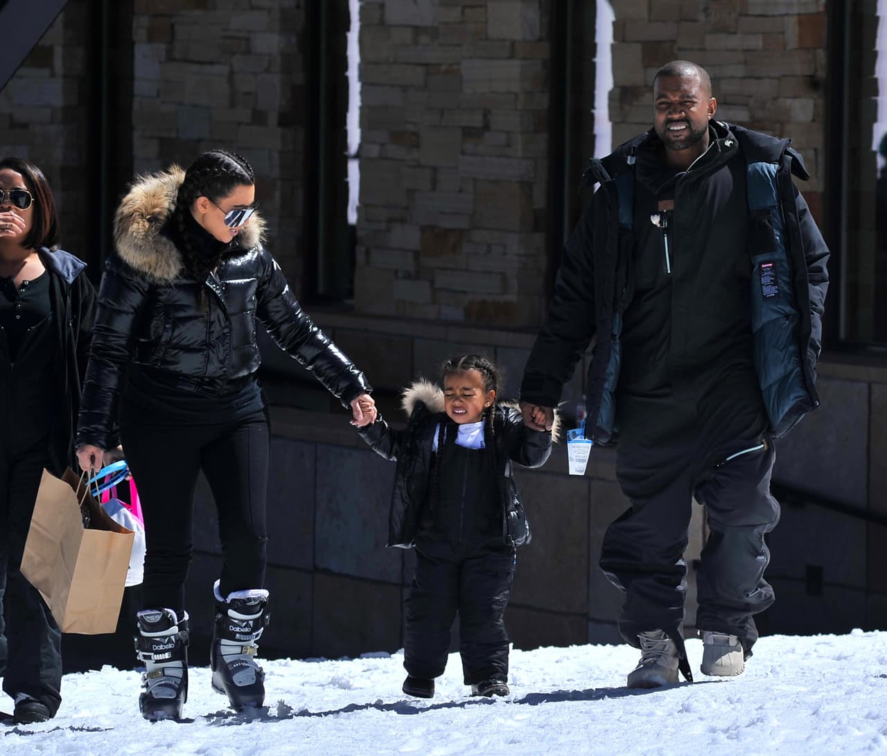 Las Kardashian estuvieron de vacaciones en Vail para esquiar un poco.