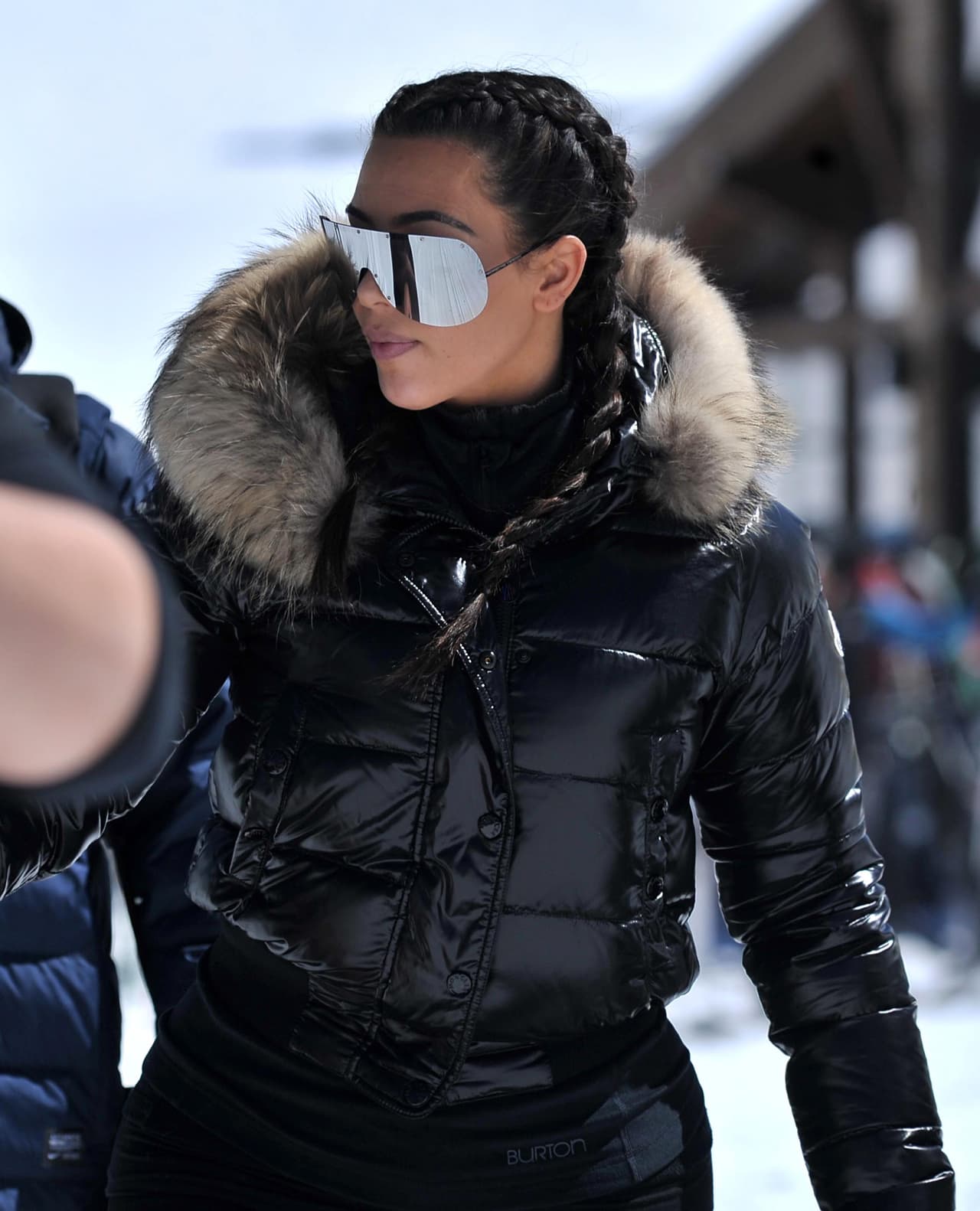 Éste fue el look de Kim Kardashian.