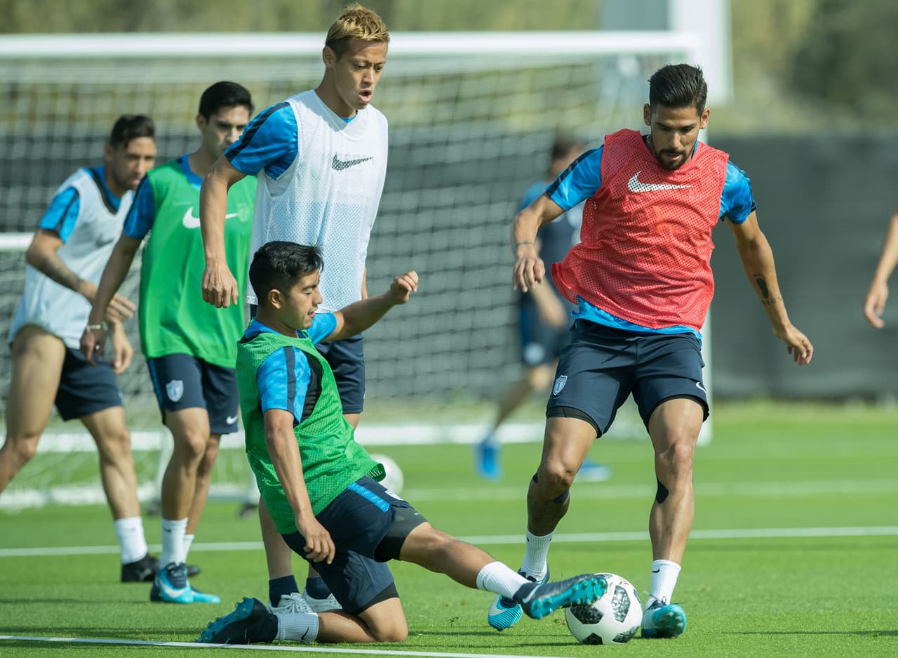 Honda es el líder natural de Pachuca gracias a su experiencia internacional, la misa que a sus 36 años lo tiene como una de las figuras del fútbol japonés.