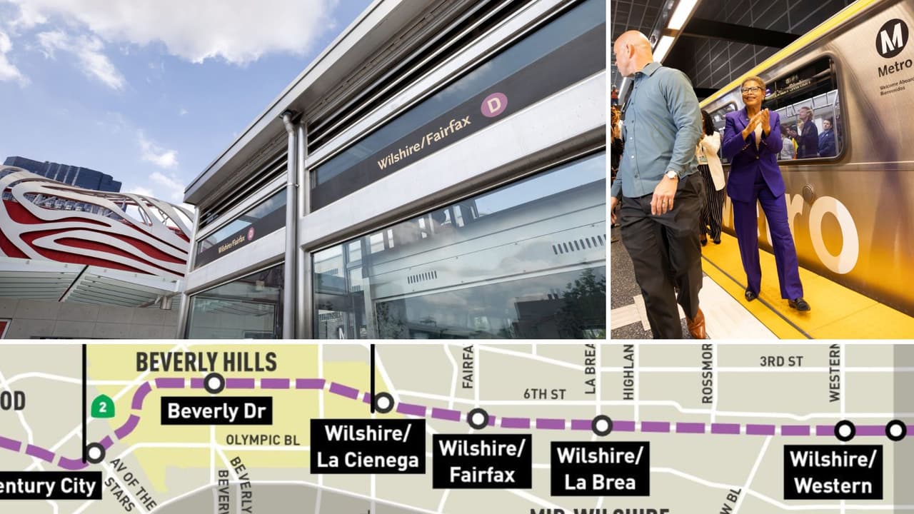  Metro de Los Ángeles estrena la Sección 1 de la Línea D: el túnel bajo Wilshire que ya llega a Beverly Hills