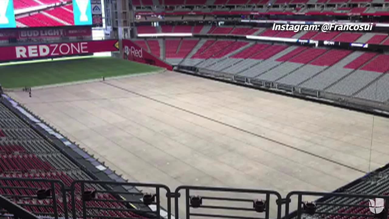 Mira cómo armaron la cancha retráctil en la cual México enfrentará a Honduras en Phoenix