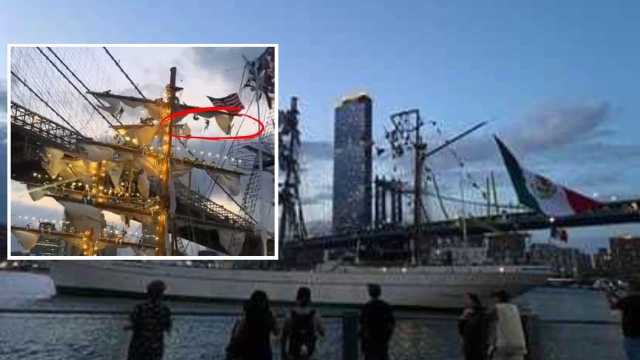 El Cuauhtémoc, un buque escuela de la Armada de México que visitaba Nueva York como parte de una gira global, 
<b><a href="https://www.univision.com/local/nueva-york-wxtv/accidente-en-nueva-york-buque-de-la-marina-mexicana-puente-de-brooklyn" target="_blank">chocó este sábado 17 de mayo con el puente de Brooklyn</a></b>, quedando con severos daños en sus mastiles. Además, 
<b>dos miembros de su tripulación murieron</b> y otros 
<b>19 sufrieron heridas</b> que requirieron atención médica inmediata.