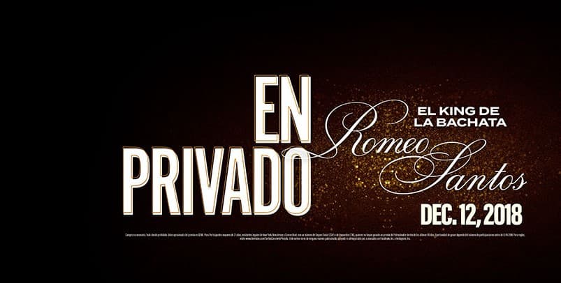 ¡Llama a la X y gana boletos para ver a Romeo Santos en concierto!