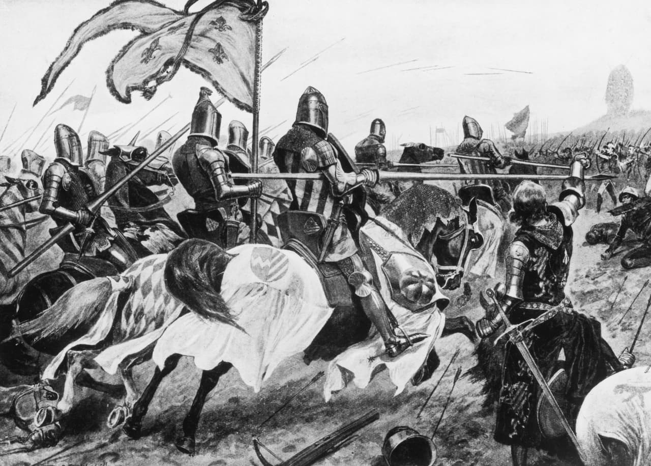 <h3 class="cms-H3-H3">6. Guerra de los Cien Años</h3>
<br>
<br>💥
<b> Duración: </b>1337 - 1453 (116 años). 
<br>
<br>💥 
<b>Combatientes:</b> Casa de Plantagenet (o Casa de Anjou) de Inglaterra y Casa de Valois de Francia.
<br>
<br>💥 
<b>Muertos: </b>3.5 millones.
<br>
<br>💥
<b> Campo de combate: </b>Francia.
<br>