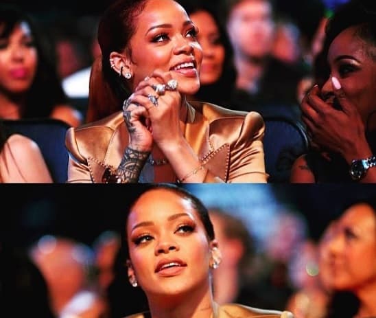 Aunque no se llevó ningún premio, la cantante estuvo bien atenta a la entrega.