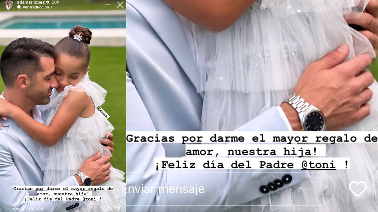 Este es el mensaje que Adamari López le dedicó a Toni Costa en el Día del Padre.