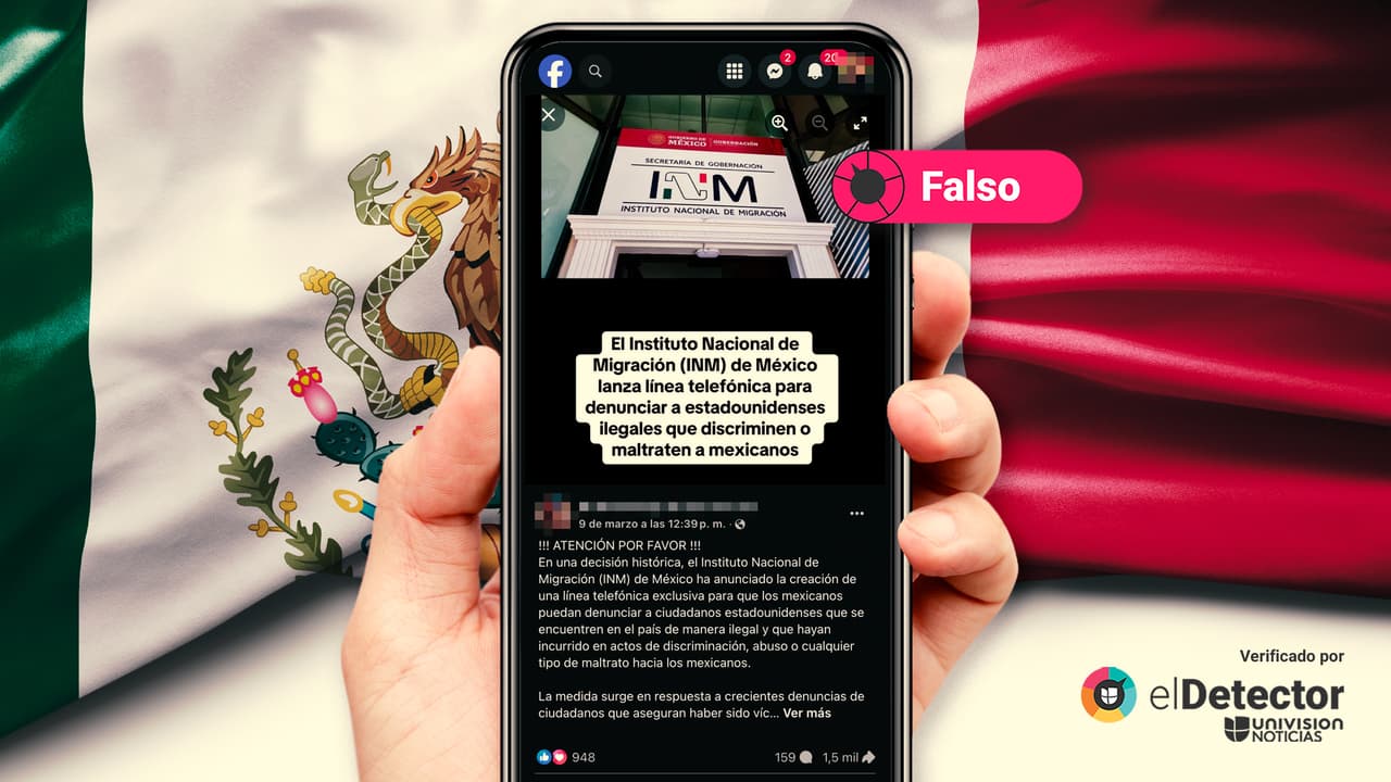Es falso que el gobierno de México haya creado una línea telefónica para denunciar a estadounidenses indocumentados para que sean deportados
