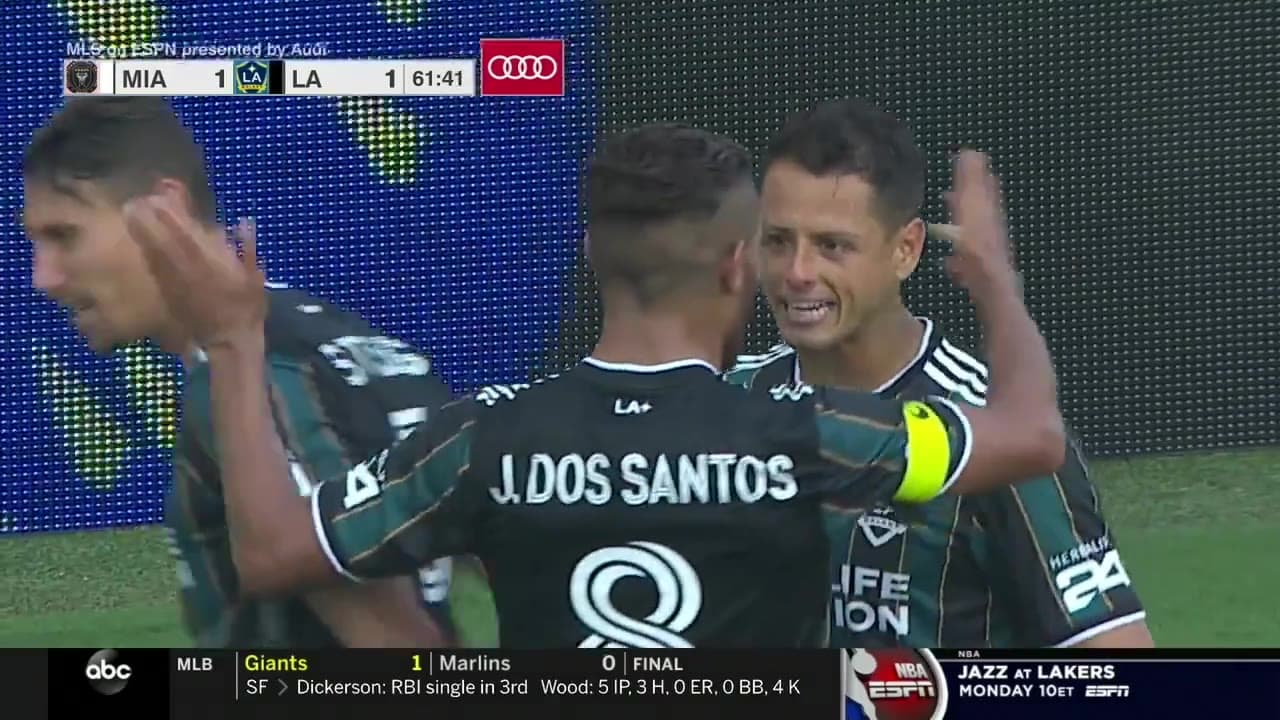 ¡Gol de Chicharito! Javier Hernández pone el 1-1 para Galaxy