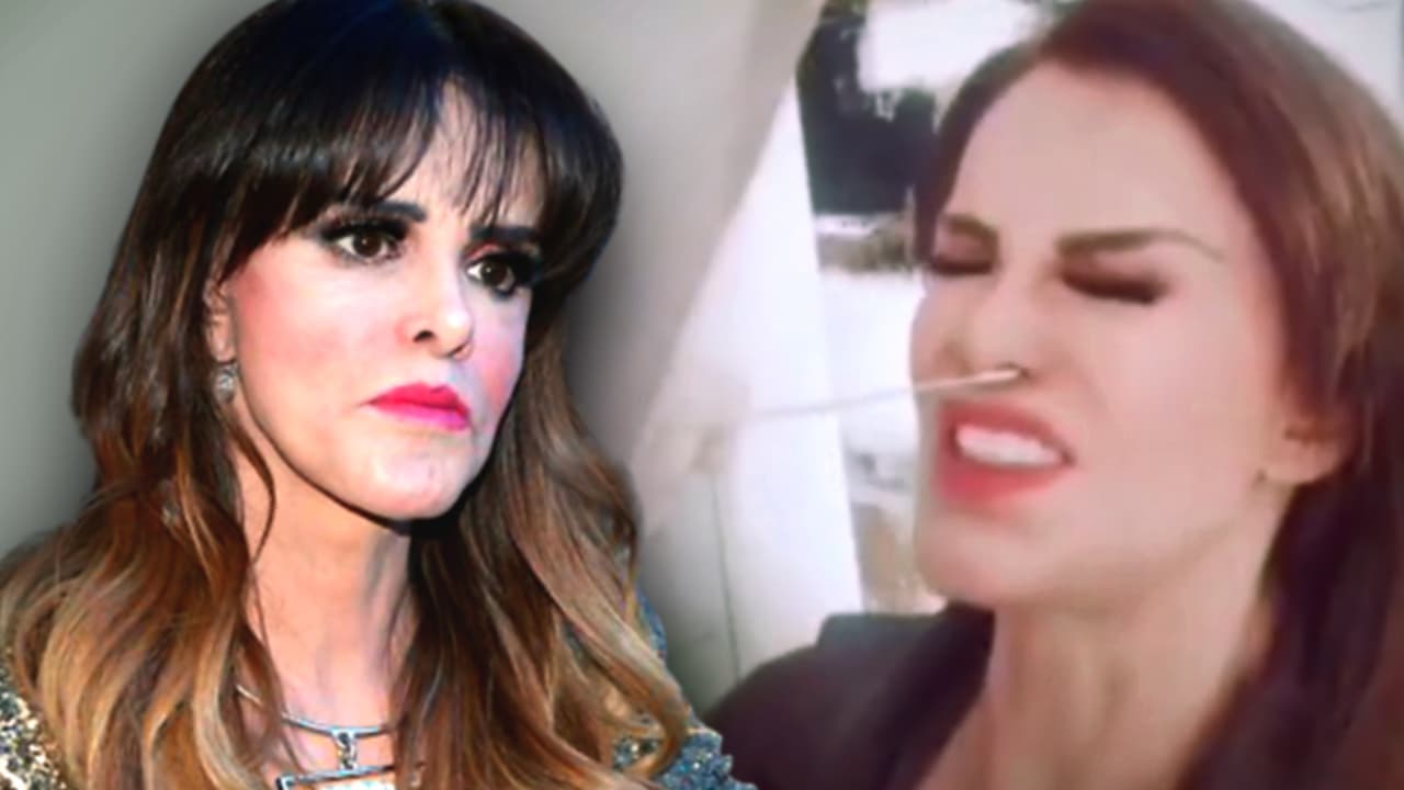 Lucía Méndez tosió mientras le hacían el examen de covid-19, pero ya tiene en mano el resultado