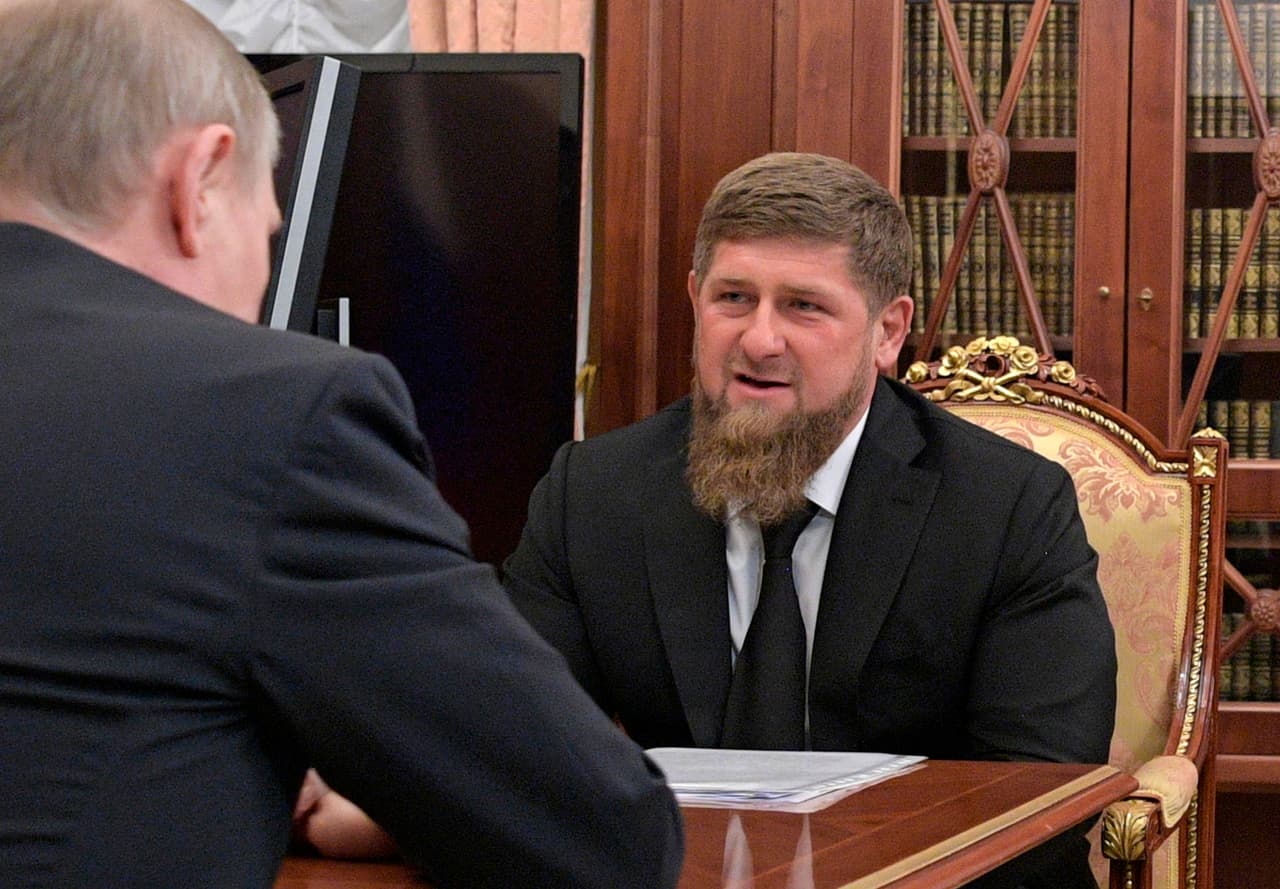 Ramzan Kadyrov con Vladimir Putin.