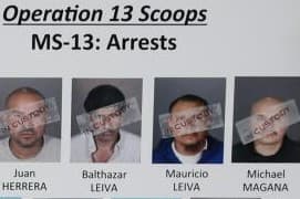 Foto del arresto de Mauricio Leiva.