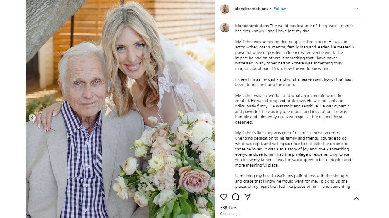 Hija de Ron Ely publica comunicado sobre la muerte de su padre.