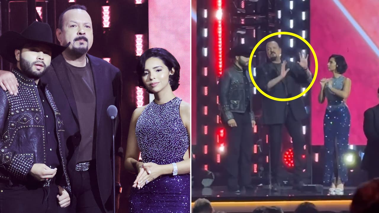 Pepe Aguilar se deja ver como nunca junto a sus hijos en los Latin GRAMMY