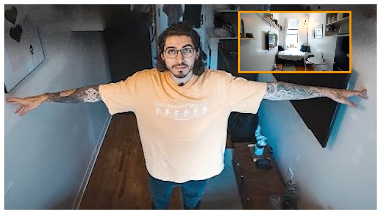 Paga $1,100 al mes por un apartamento en Manhattan y es tan angosto como una cama king