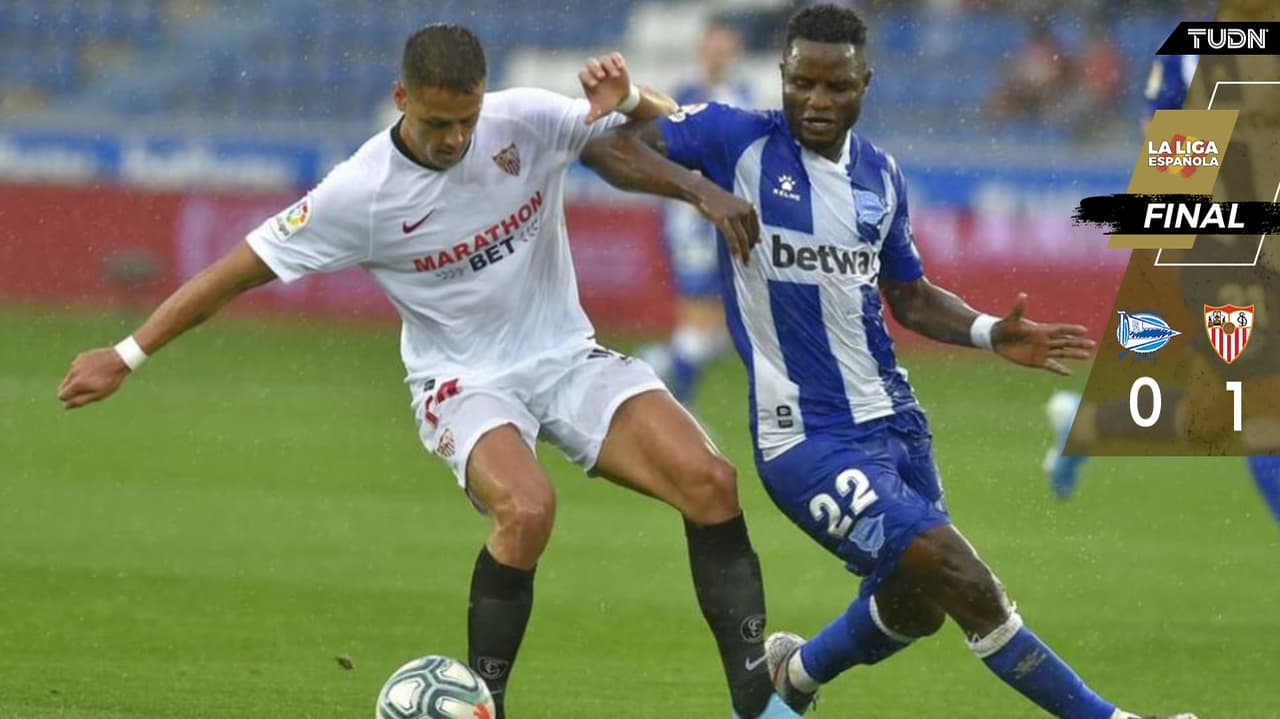 Chicharito debuta en el triunfo del Sevilla ante el Alavés