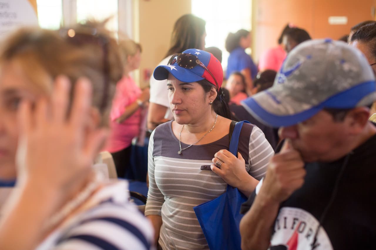 Rosángela, originaria de Venezuela y radicada en Homestead, considera la Feria una extraordinaria oportunidad para hacerse sus exámenes gratis.