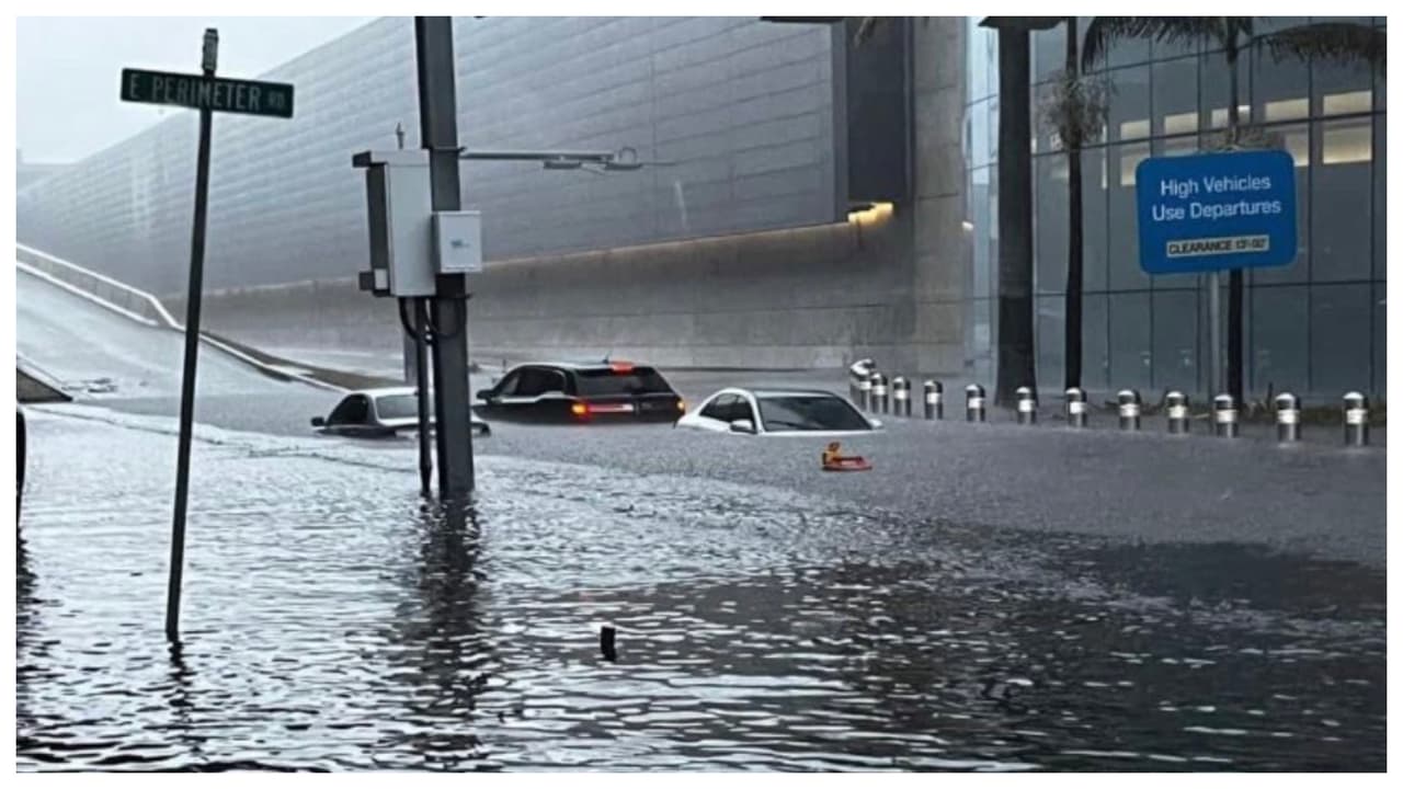 Suspenden los vuelos en el aeropuerto de Fort Lauderdale por el mal tiempo