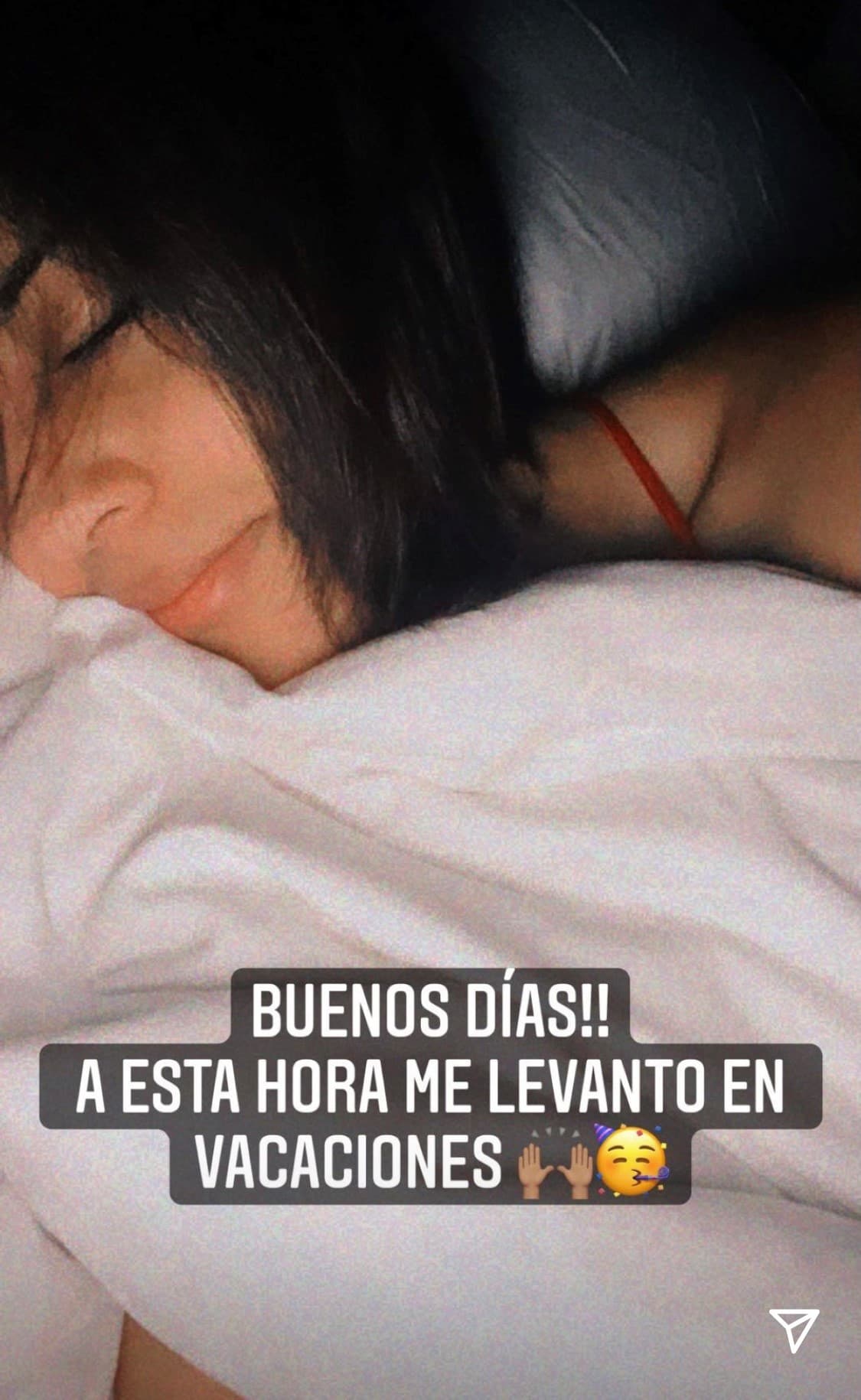 También aprovechó que no tenía que madrugar. Las vacaciones siempre son un buen pretexto para dormir un ratito extra.