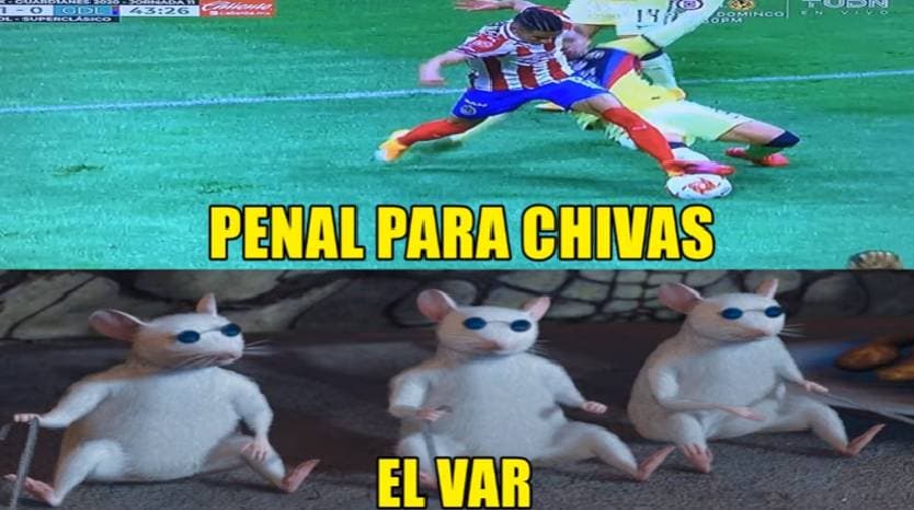 Los memes terminaron Chivas tras caer en el Clásico Nacional | Luego de que el Rebaño cayera por la mínima, las redes sociales hicieron ‘leña del árbol caído’.