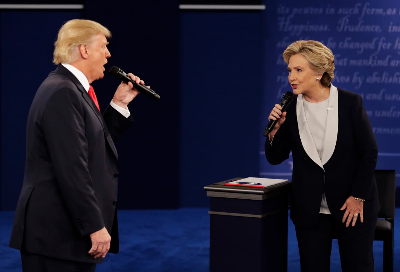 Video lascivo sacó al Trump más salvaje y puso a Clinton a la defensiva en el segundo debate