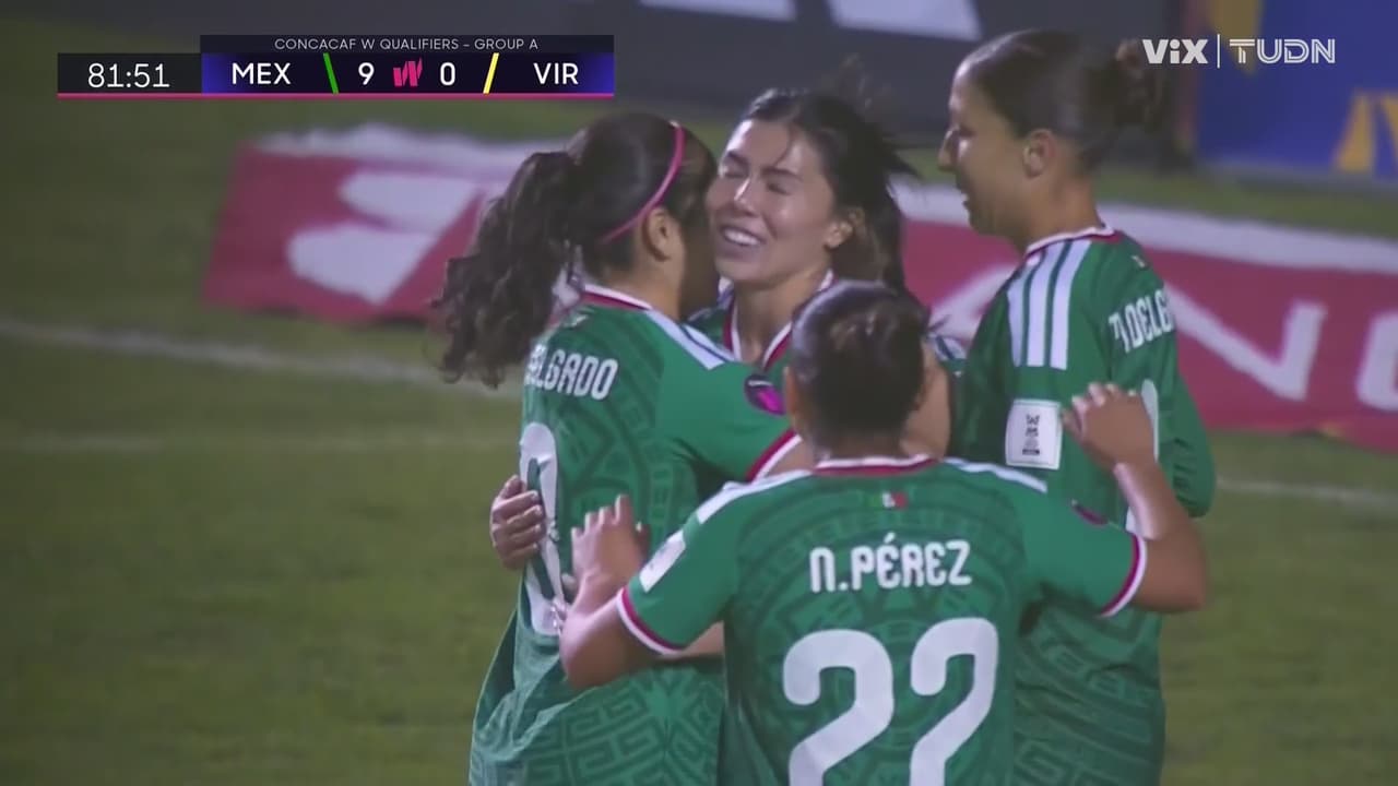 ¡Llegó el noveno gol de México! Kiana Palacios, presente en el marcador