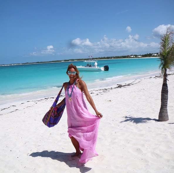 La Flaca ilumnió el paisaje con su bella sonrisa.