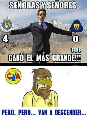 Los memes no perdonaron la goleada de Chivas