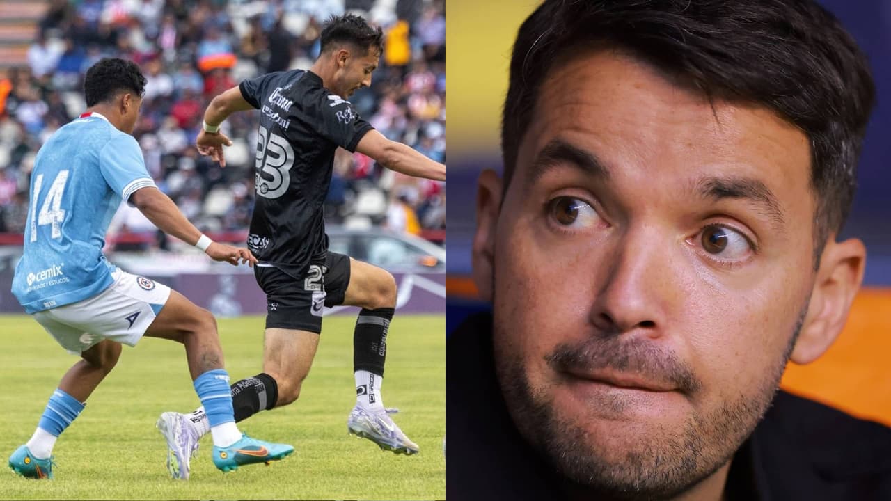 Nicolás Larcamón debuta con Cruz Azul, pero no como hubiera querido