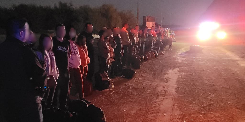 En el grupo habían migrantes de nueve país, todos fueron procesados sin incidentes.