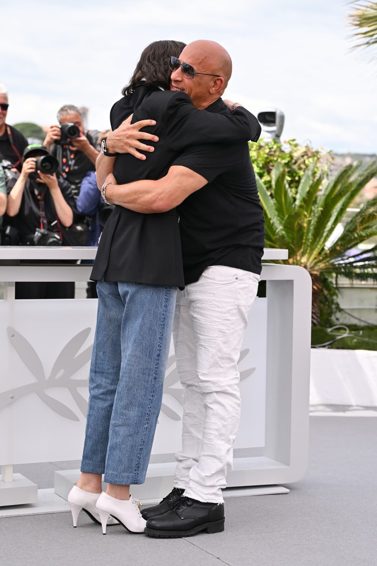 Meadow Walker se fundió en un abrazo con Vin Diesel.