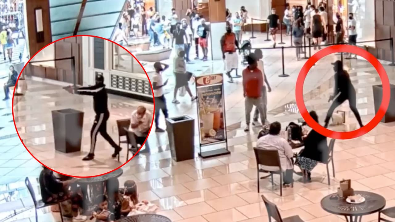 Revelan nuevo video del tiroteo en el Aventura Mall que dejó al menos tres heridos