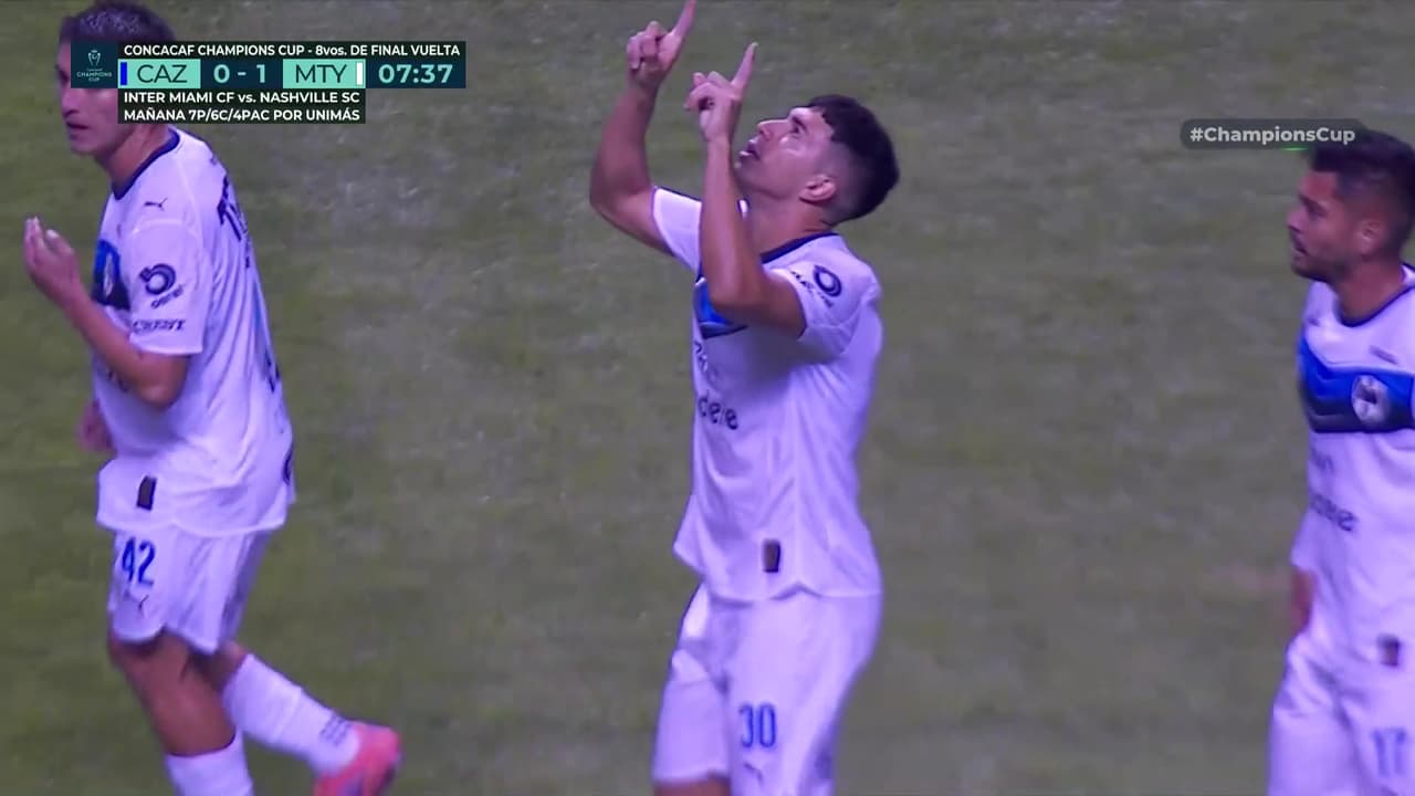 ¡Monterrey madruga a Cruz Azul y empata el global en los primeros minutos!