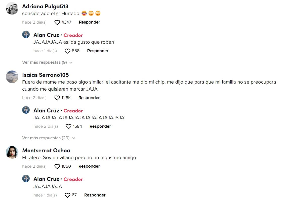 El creador del video recibió comentarios donde señalaron como "considerado" a su asaltante